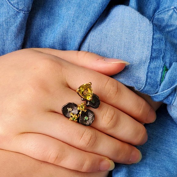 Citrine Artisan Pond Life Ring - Picture 6 of 8